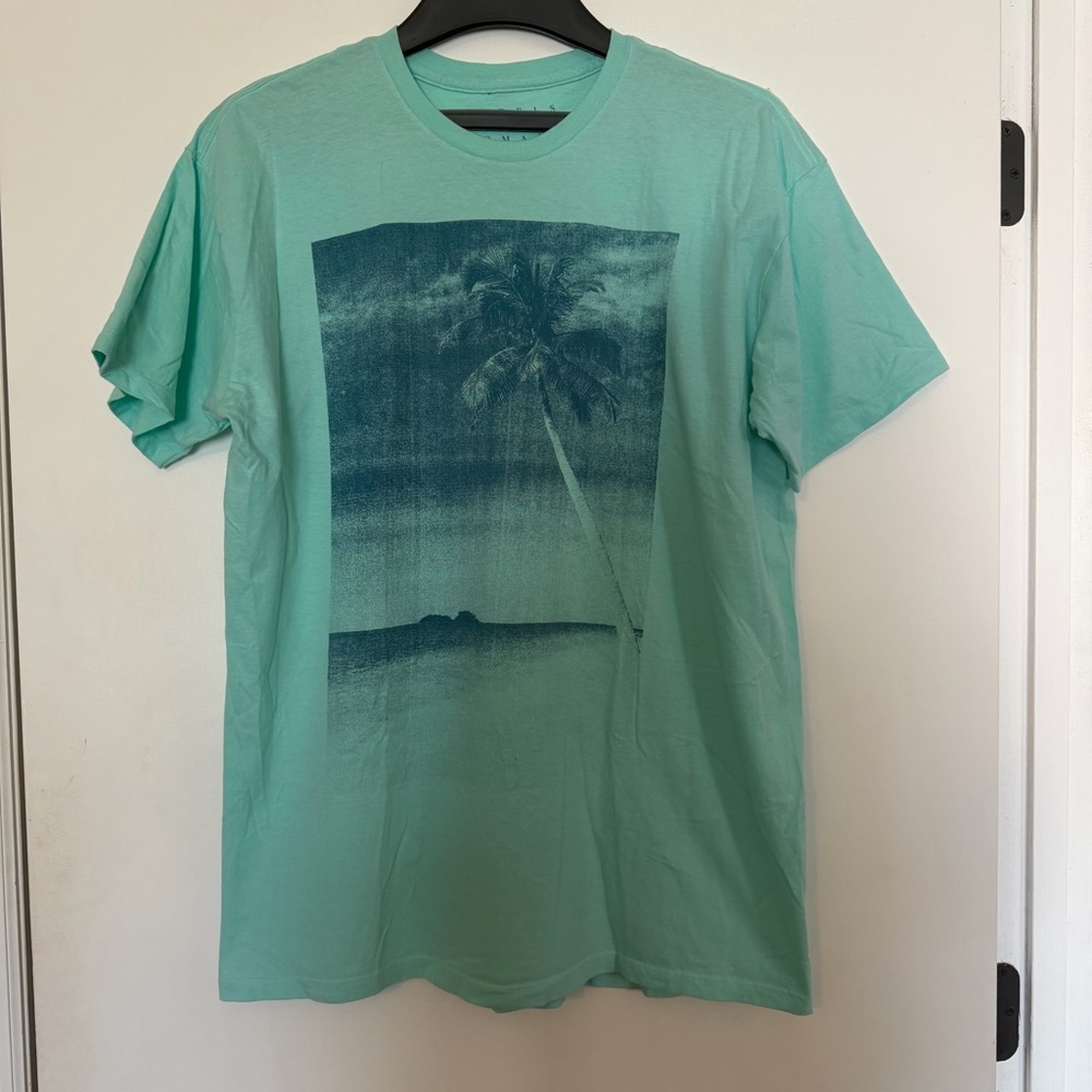 Tropical Men’s XL Teal T-Shirt